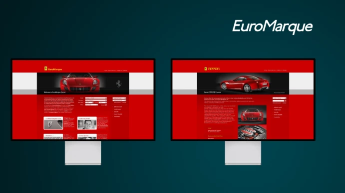EuroMarque - Ferrari Händler Website