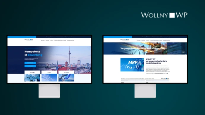 WOLLNY WP Unternehmensbewertung GmbH Website